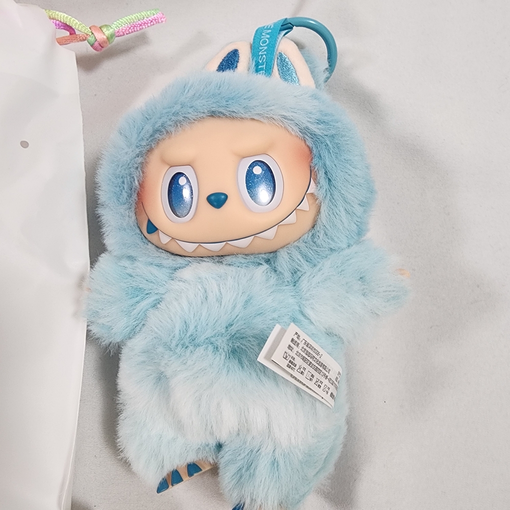 POPMART Labubu "Big Into Energy" Blue Monster Plush Bag Charm - Hope